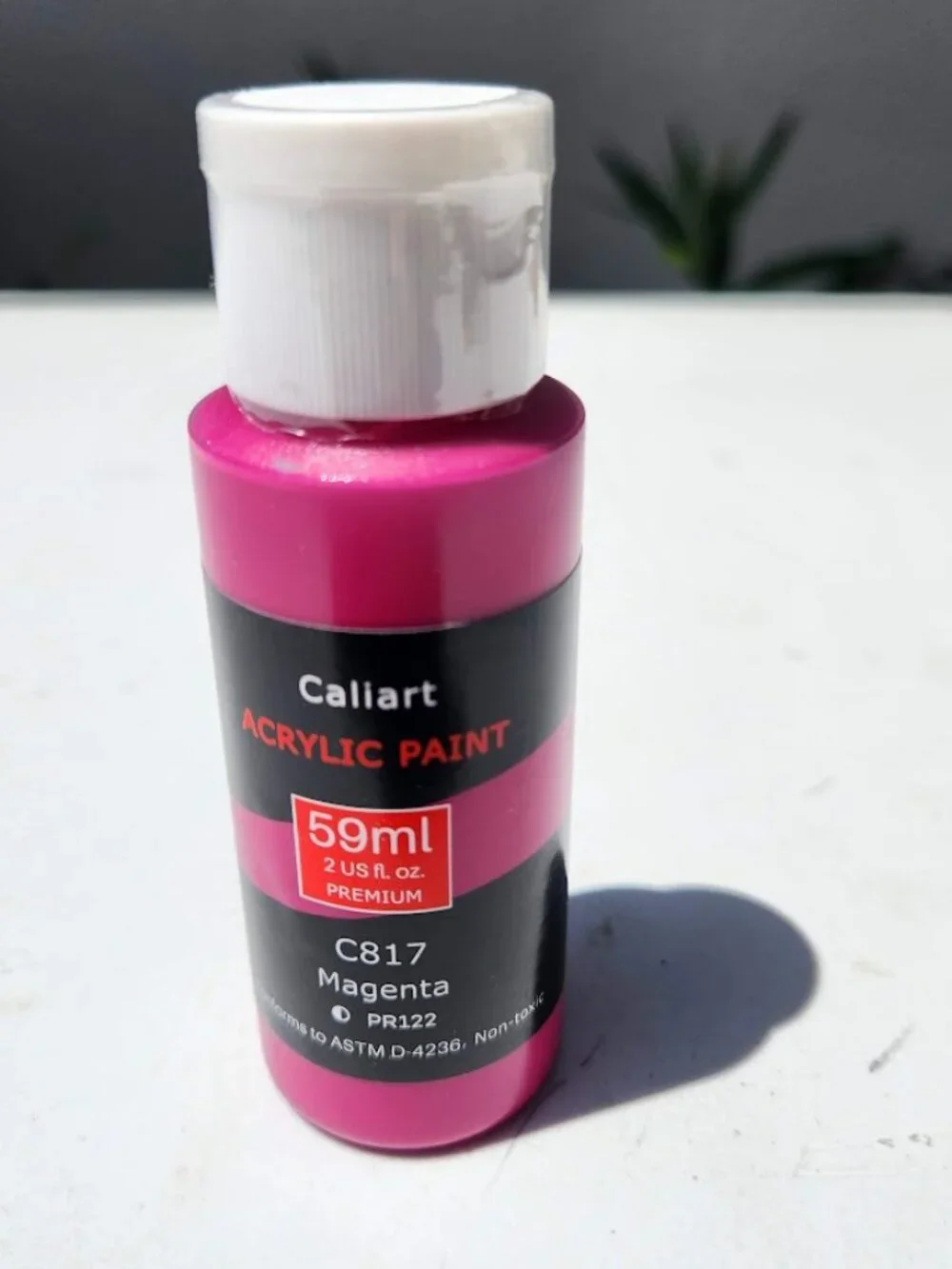 NEW Caliart Acrylic Paint Magenta Pink Purple C817 Color 59ml, 2oz Art Craft Pai